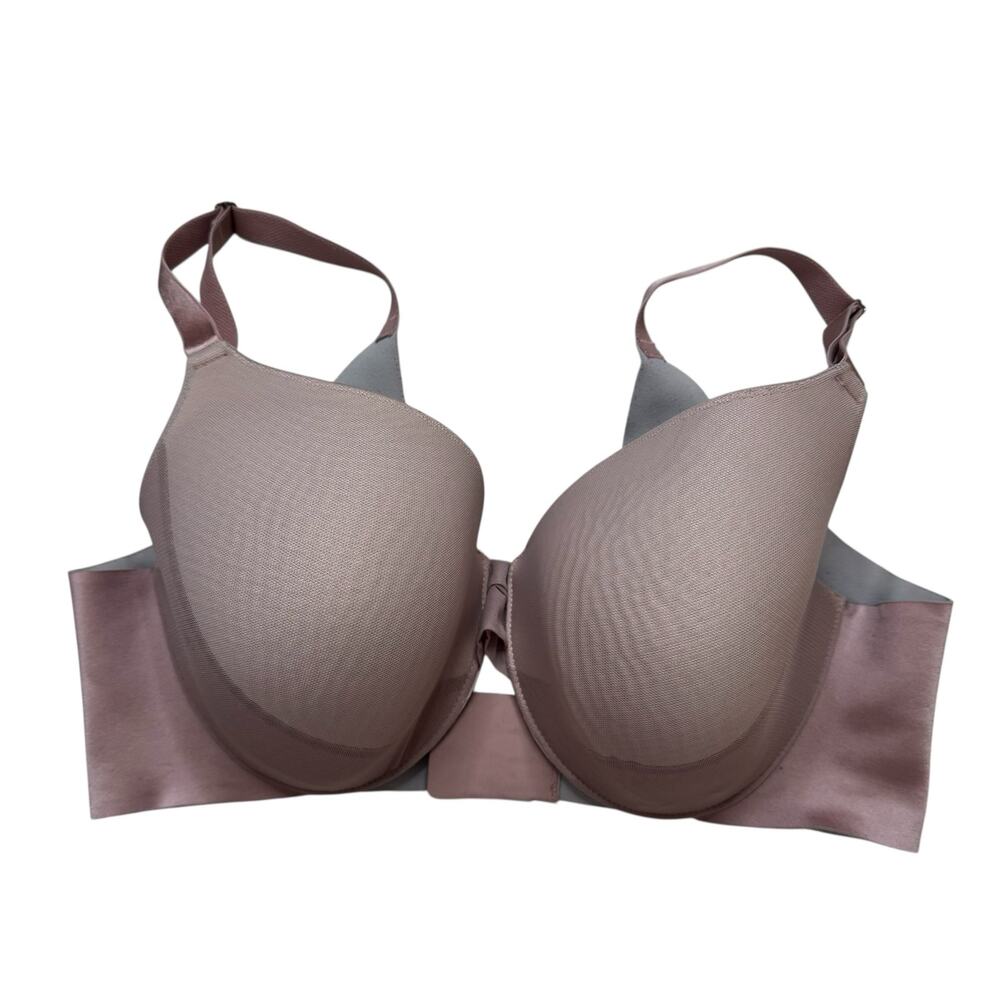 SOMA Vanishing Back FC Layered Mesh Full Coverage Bra Size 40C Rose Beige